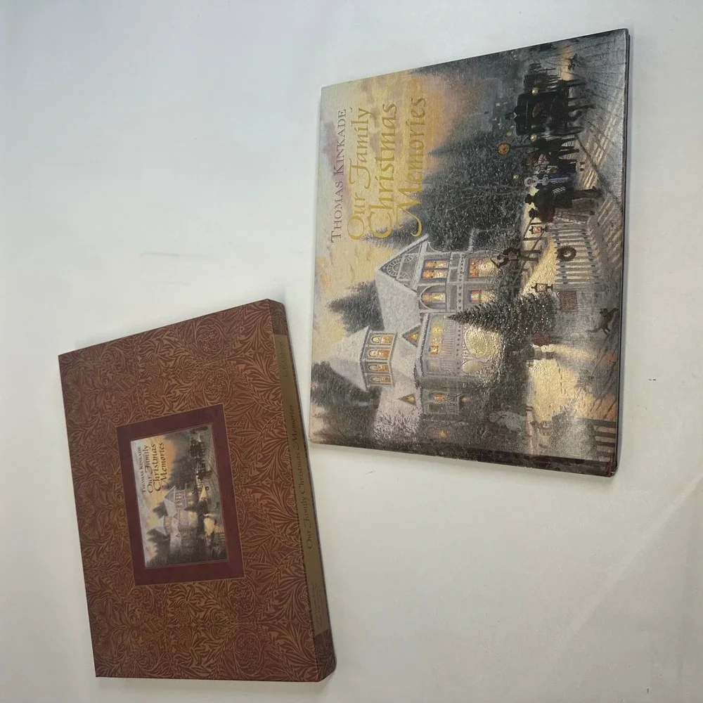 Thomas Kinkade Our Family Christmas Memories Book C.R. Gibson with Box & COA